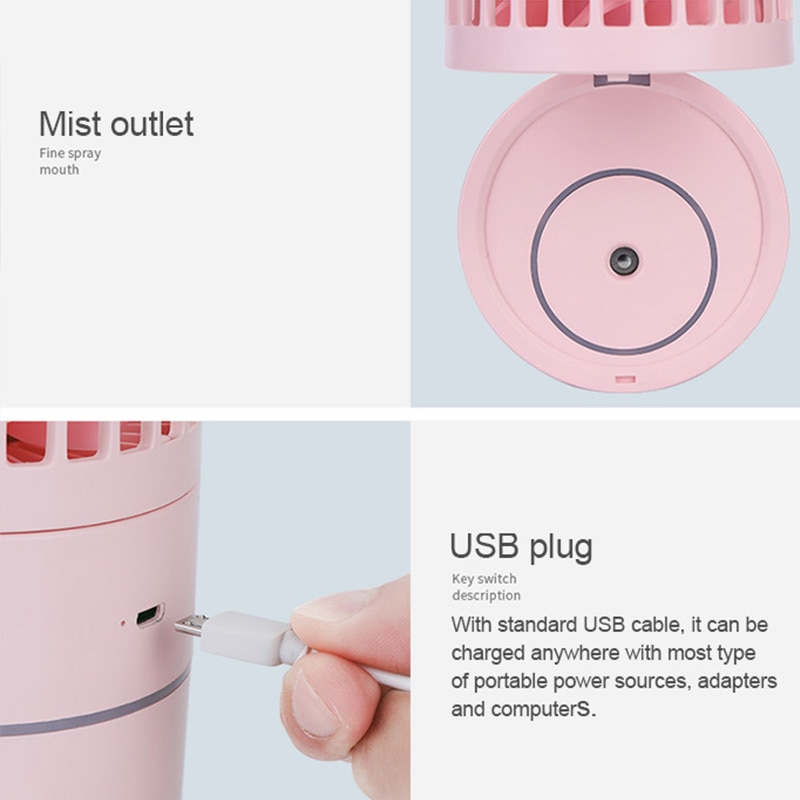 Humidifier Fan Portable Cooler Mist Humidifier Fan Portable Cooler Mist