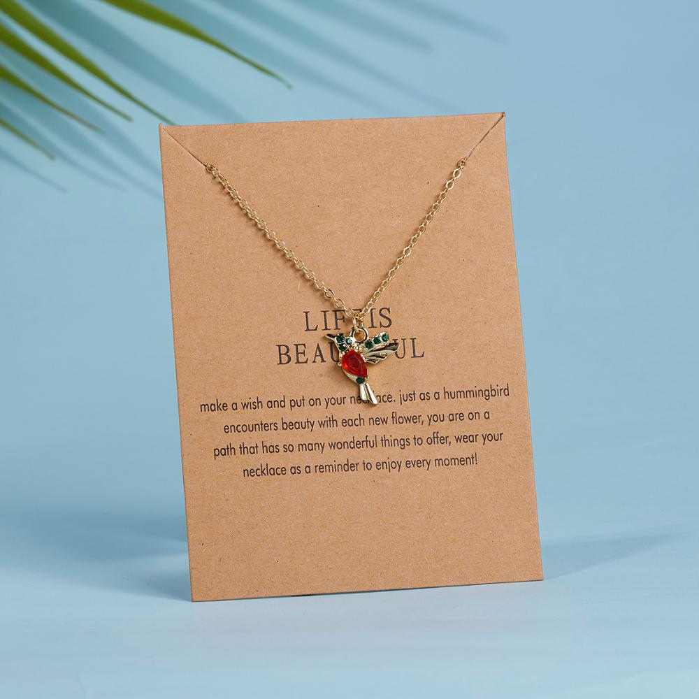 Hummingbird Necklace Fashion Accessory
