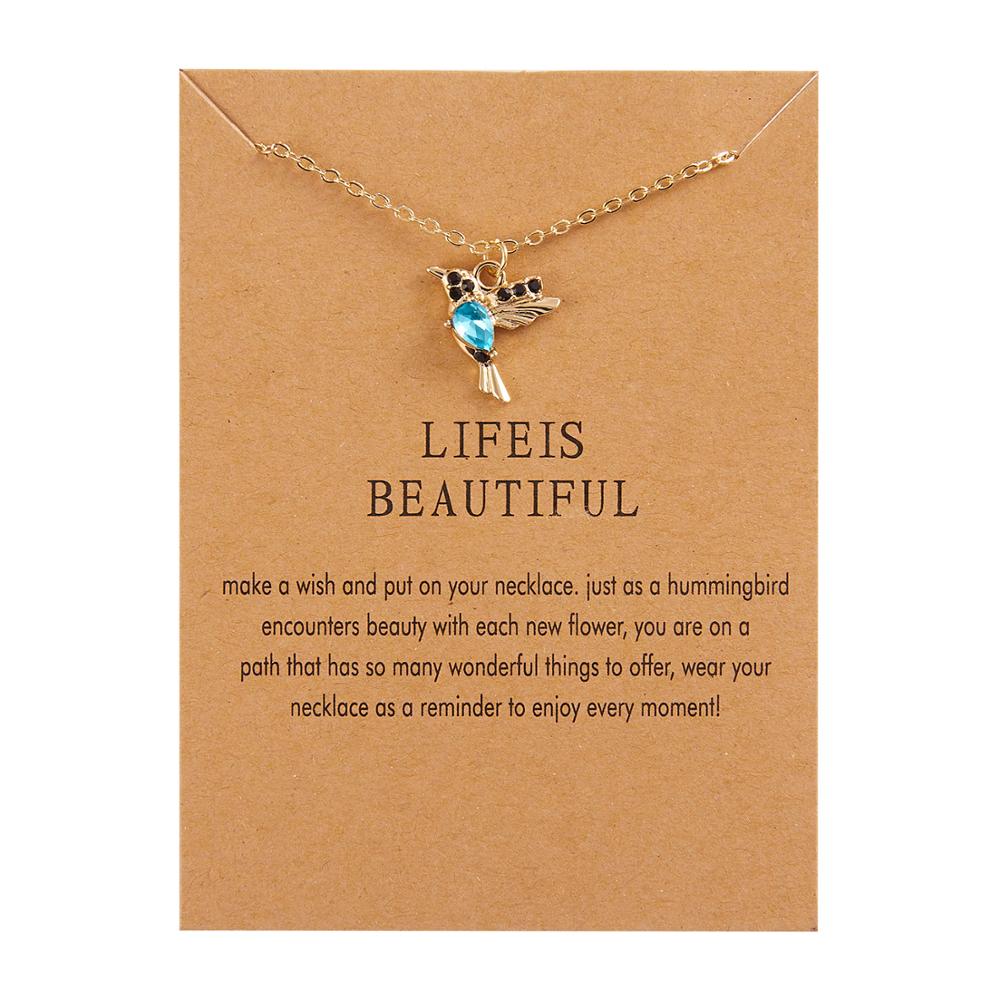Hummingbird Necklace Fashion Accessory