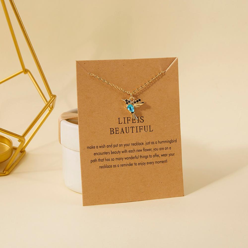 Hummingbird Necklace Fashion Accessory