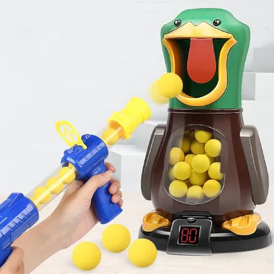 Hungry Shooting Duck Toys 98K Pistol Air-powered Gun Soft Bullet Ball Scoring Battle Games With Light Can Walk Gun Kids Hungry Shooting Duck Toys 98K Pistol Air-powered Gun Soft Bullet Ball Scoring Battle Games With Light Can Walk Gun Kids