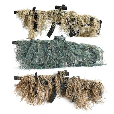 Hunting Ghillie Suit Gun Rope Cover Paintball Airsoft Rifle Wrap Cover Camouflage Hunting Accessories Rifle Blind
