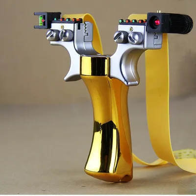 Hunting Laser Guided Slingshot with Bullets and Targets Hunting Laser Guided Slingshot with Bullets and Targets