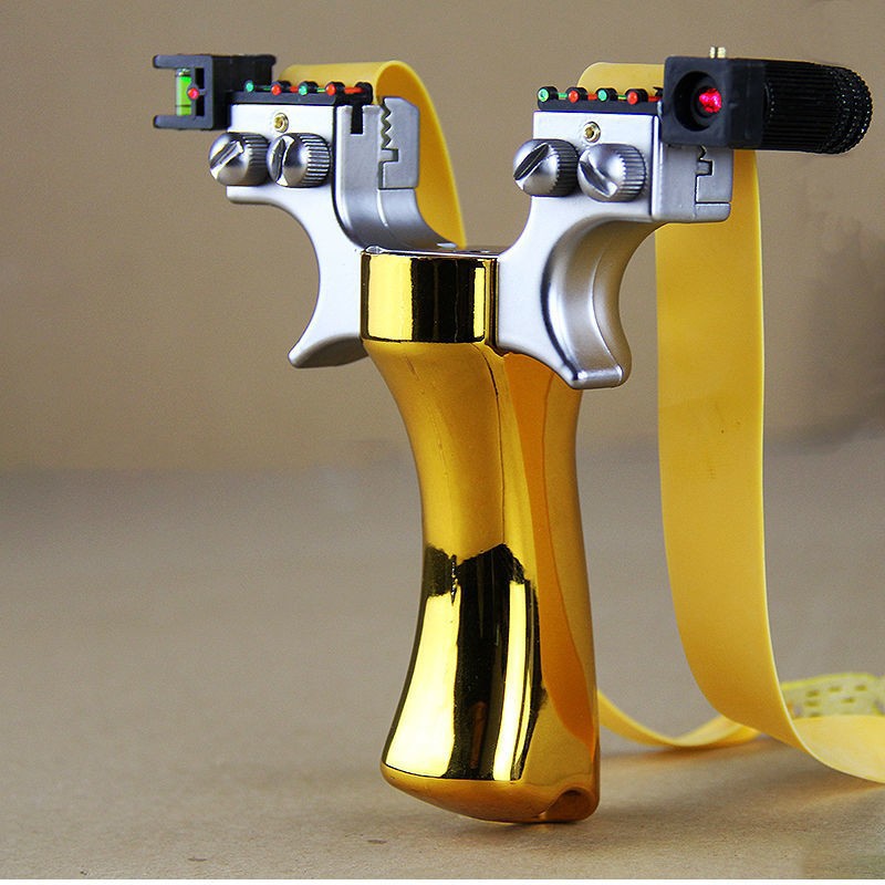 Hunting Laser Guided Slingshot with Bullets and Targets