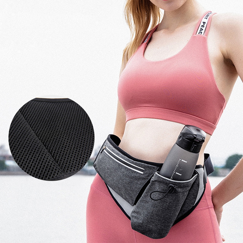 Hydration Belt Sports Waistband with Pouch
