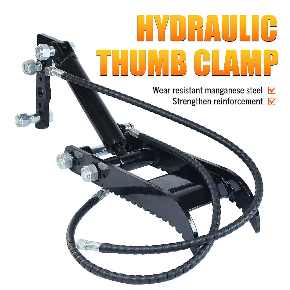 Hydraulic Thumb Clamp For Mini Excavator, Mini Excavator Attachments – Metal Grab Thumb Clamp With L-Bracket Hydraulic Thumb Clamp For Mini Excavator, Mini Excavator Attachments – Metal Grab Thumb Clamp With L-Bracket