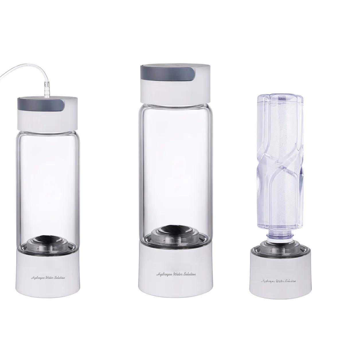 Hydrogen Rich Water Generator Bottle Glass Cup body DuPont SPE/PEM Dual Chamber Maker lonizer – H2 Inhalation device Hydrogen Rich Water Generator Bottle Glass Cup body DuPont SPE/PEM Dual Chamber Maker lonizer – H2 Inhalation device