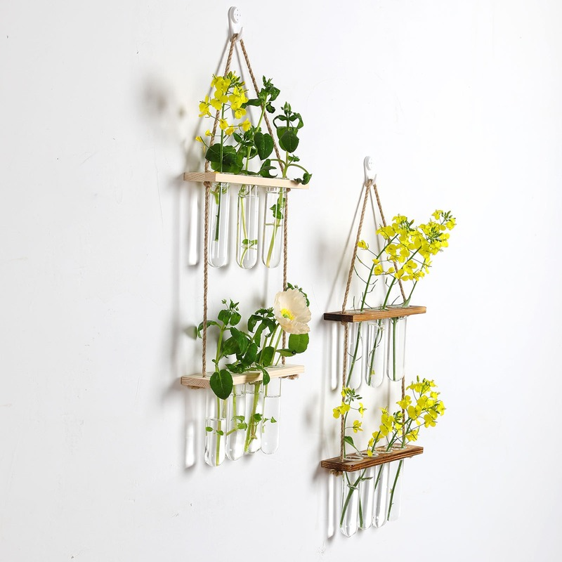 Hydroponic Test Tube Wall Vase Hydroponic Test Tube Wall Vase