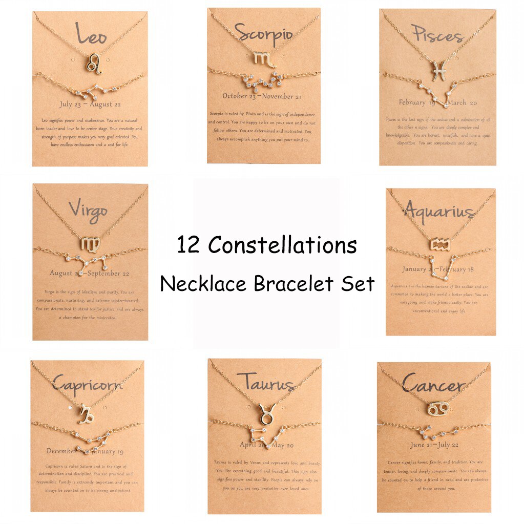 Hypoallergenic Constellation Zodiac Necklace