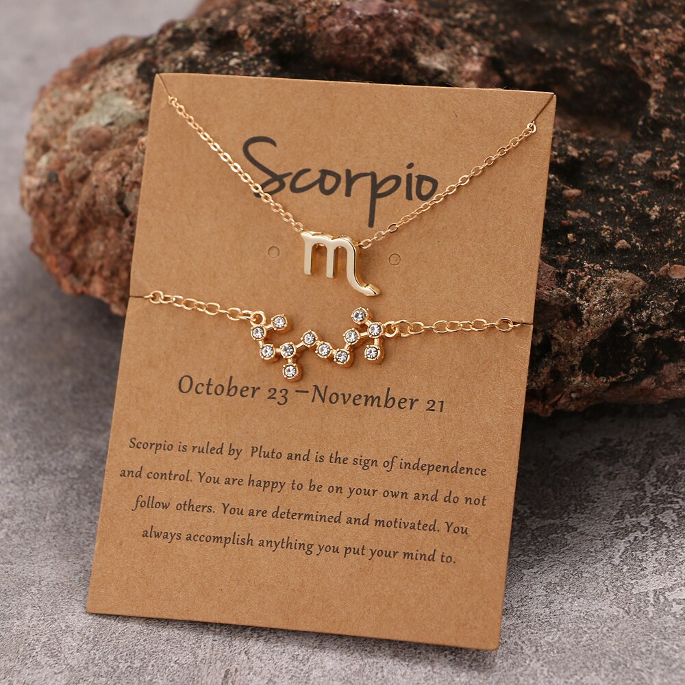 Hypoallergenic Constellation Zodiac Necklace
