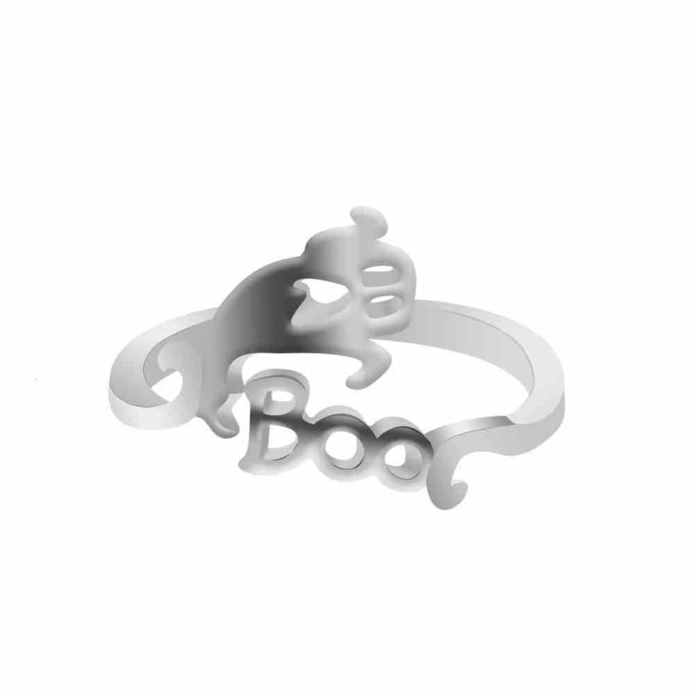 Hypoallergenic Silver Halloween Ring