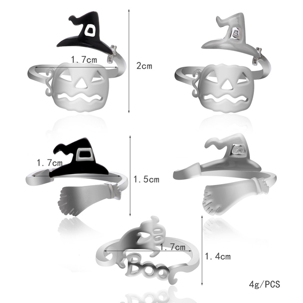 Hypoallergenic Silver Halloween Ring