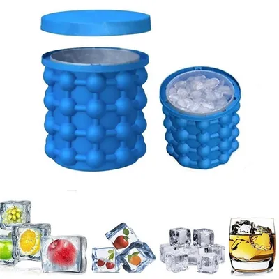 Ice Bucket Portable Ice Cube Container Ice Bucket Portable Ice Cube Container