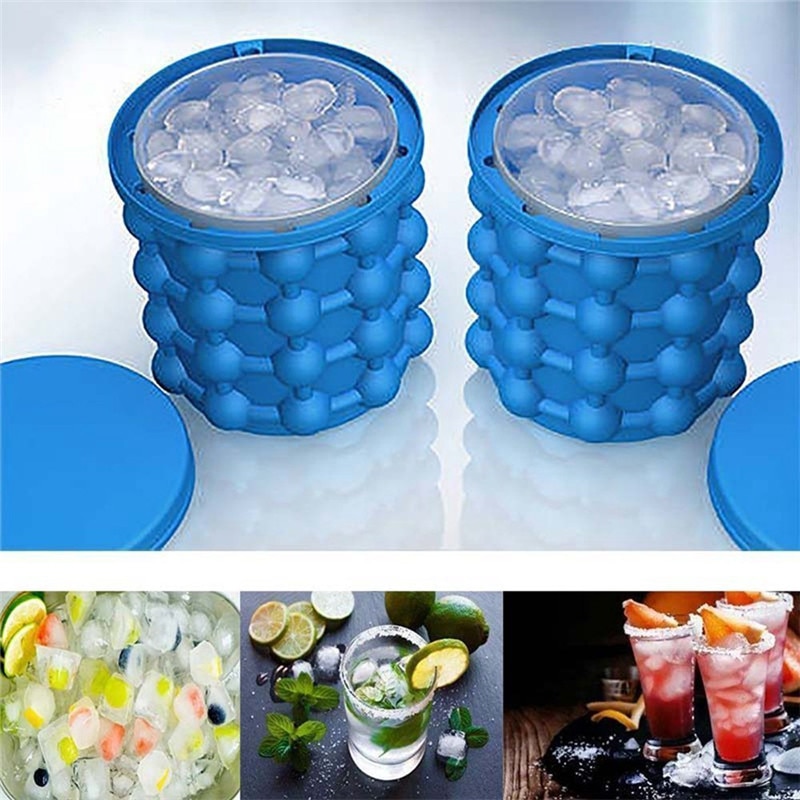 Ice Bucket Portable Ice Cube Container Ice Bucket Portable Ice Cube Container