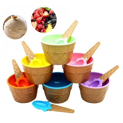 Ice Cream Cups Cute and Colorful Design Ice Cream Cups Cute and Colorful Design