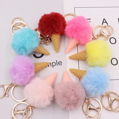 Ice Cream Keychain Cute Bag Accessory