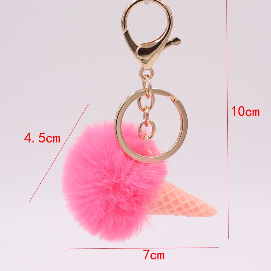 Ice Cream Keychain Cute Bag Accessory