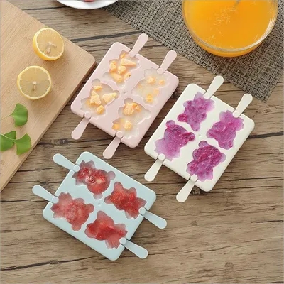 Ice Cream Molds Bear Pattern