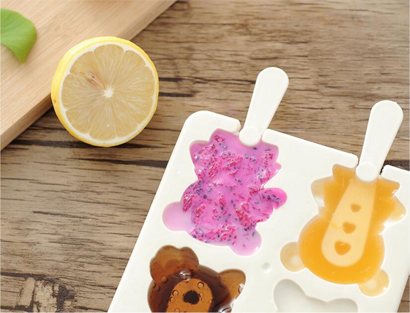 Ice Cream Molds Bear Pattern