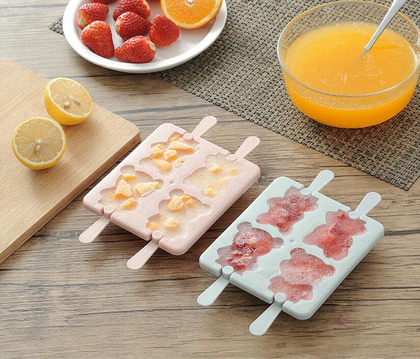 Ice Cream Molds Bear Pattern