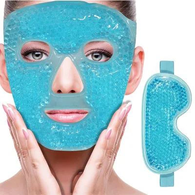 Ice Gel Face Mask Anti Wrinkle Relieve Fatigue Skin Firming Spa Hot Cold Therapy Ice Pack Cooling Massage Beauty Skin