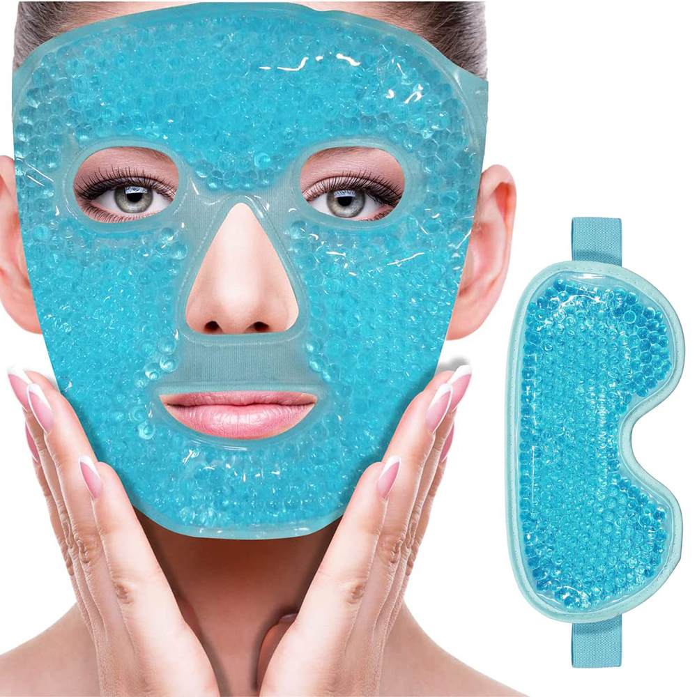 Ice Gel Face Mask Anti Wrinkle Relieve Fatigue Skin Firming Spa Hot Cold Therapy Ice Pack Cooling Massage Beauty Skin