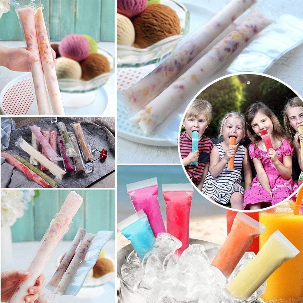 Ice Popsicle Bags with Funnel (100pcs) Ice Popsicle Bags with Funnel (100pcs)