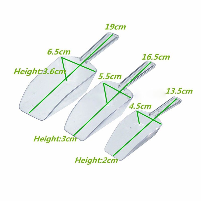 Ice Scoop Plastic Kitchen Accessory (3 pieces) Ice Scoop Plastic Kitchen Accessory (3 pieces)
