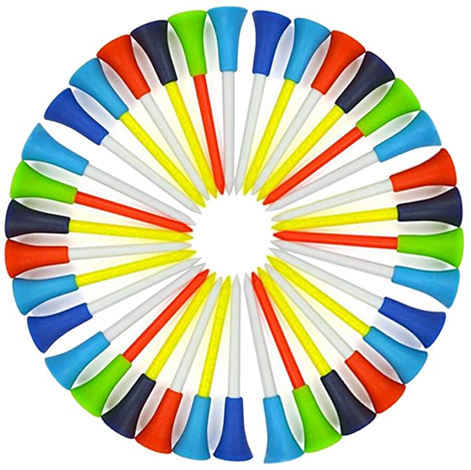 Impact-Resistant Golf Plastic Tees (100 pcs)