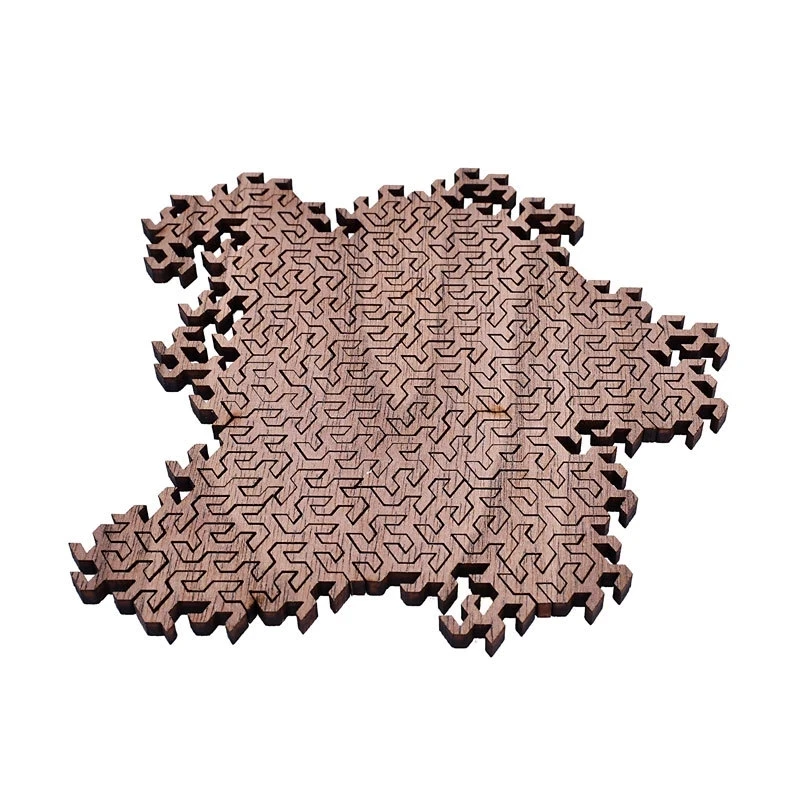 Impossible Wooden Puzzle IQ Puzzles for Adults Impossible Jig Saw Puzzles Brain-teaser Ten Level Difficulty Tangram