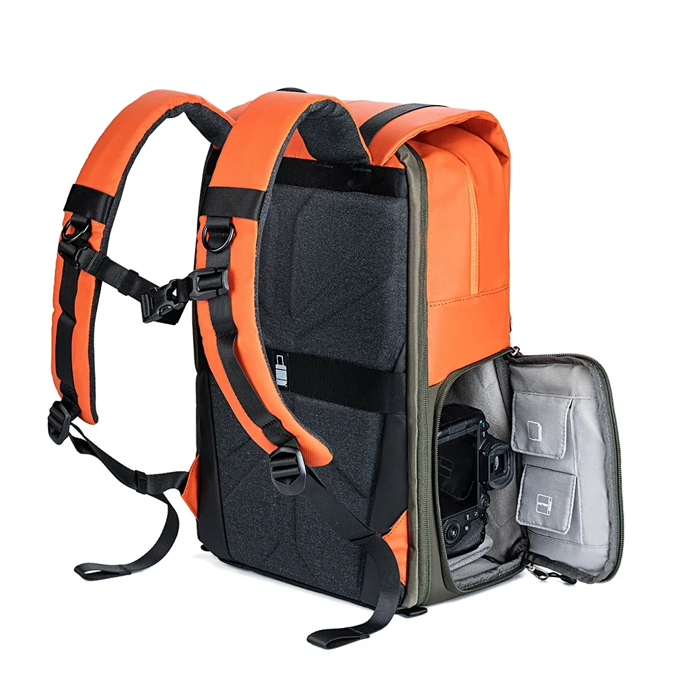 In Rain Cover Camera Backpack Outdoor Travel Photography Bag Can Carry A tripod Side Quick Access Ergonomic Design
