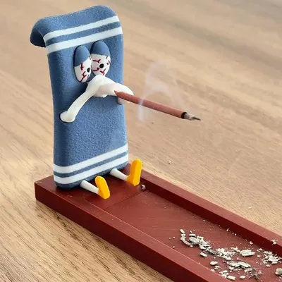 Incense Stick Holder Handmade Burner for Home Office Decor Meditation Yoga Aromatherapy Gifts Craft Decorative