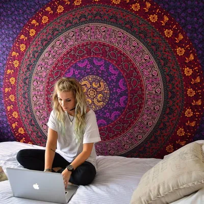 Indian Mandala Wall Hanging Tapestry Indian Mandala Wall Hanging Tapestry