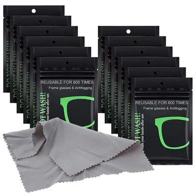 Individually Wrapped and Reusable Anti Fog Wipes (12 pcs)