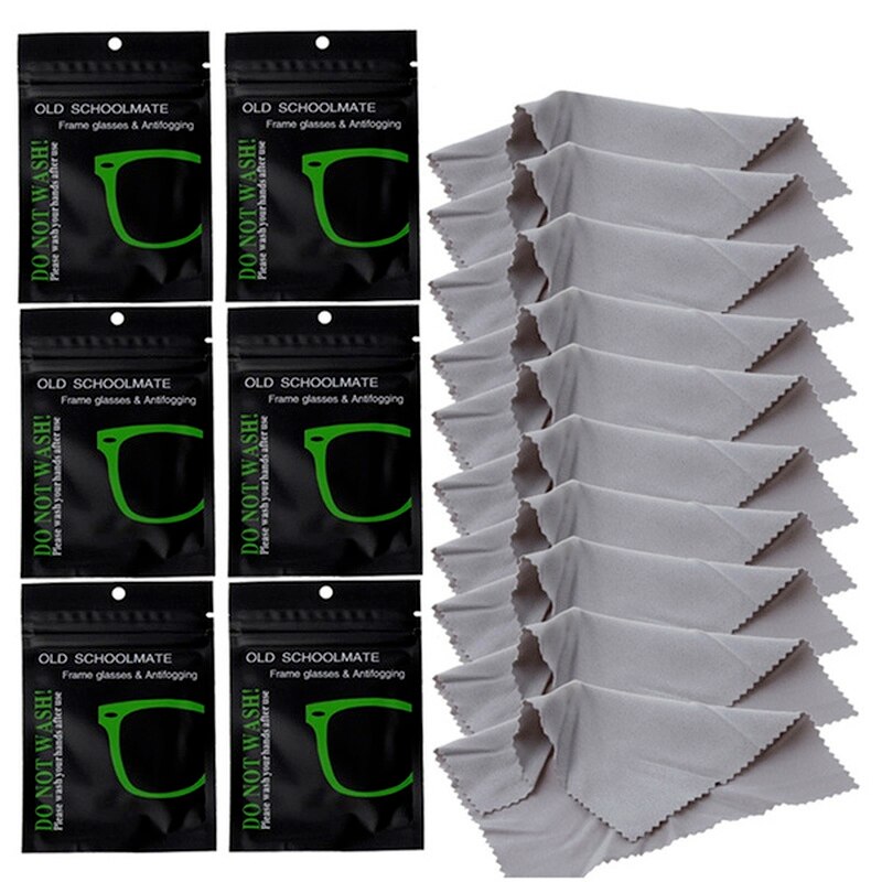Individually Wrapped and Reusable Anti Fog Wipes (12 pcs)