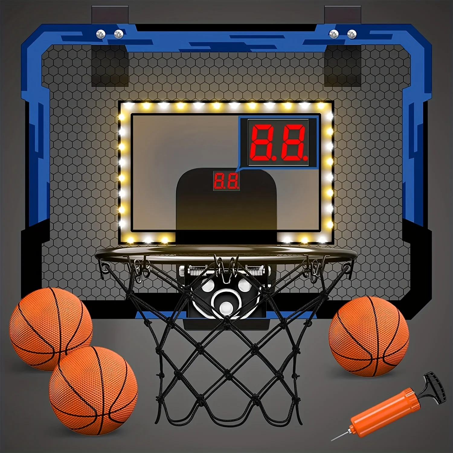 Indoor Mini Basketball Hoop – Over Door with Balls,for Kids and Adults,Office, Bedroom,Gifts for Boys