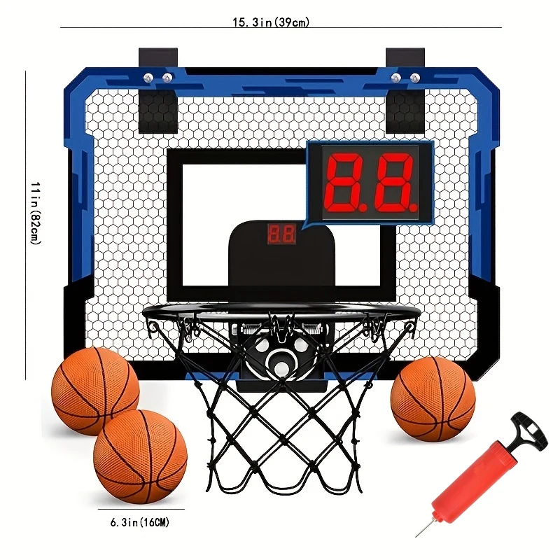 Indoor Mini Basketball Hoop – Over Door with Balls,for Kids and Adults,Office, Bedroom,Gifts for Boys