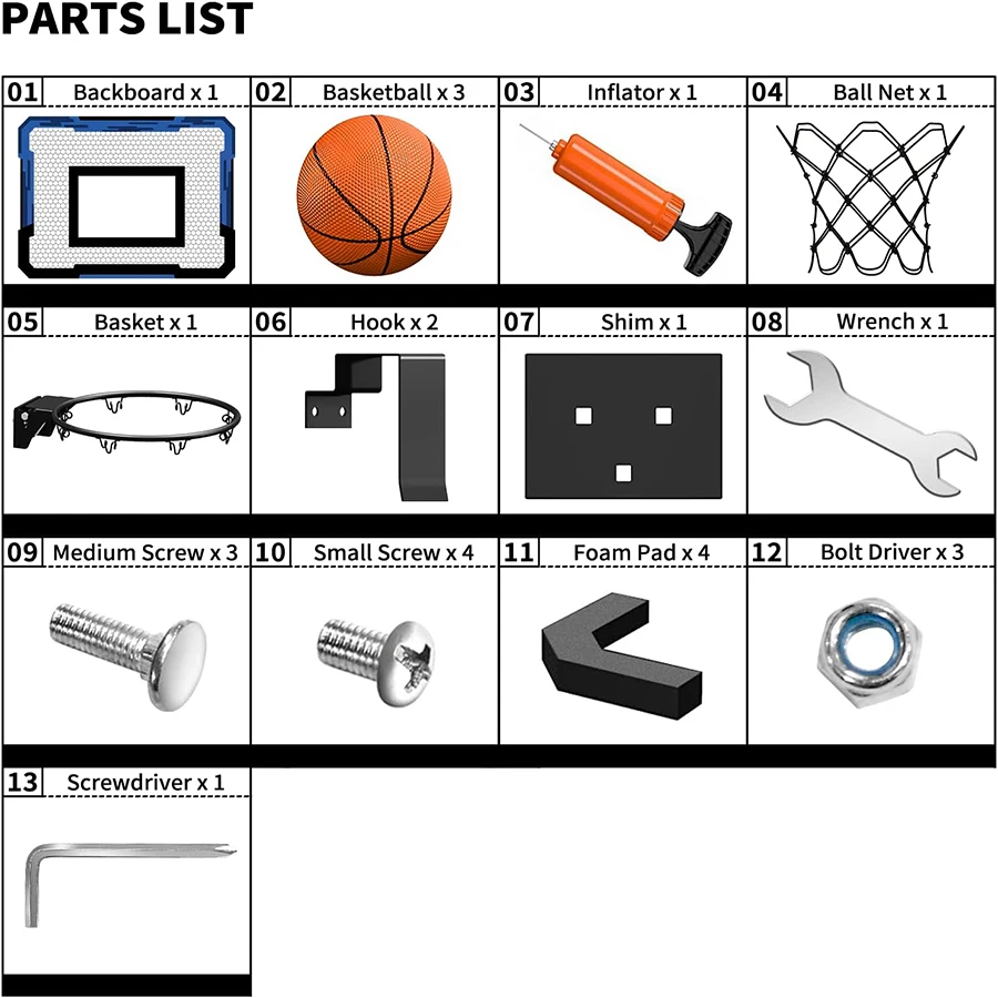 Indoor Mini Basketball Hoop – Over Door with Balls,for Kids and Adults,Office, Bedroom,Gifts for Boys