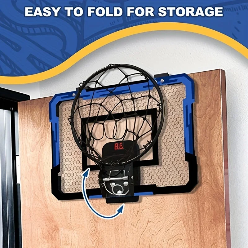 Indoor Mini Basketball Hoop – Over Door with Balls,for Kids and Adults,Office, Bedroom,Gifts for Boys