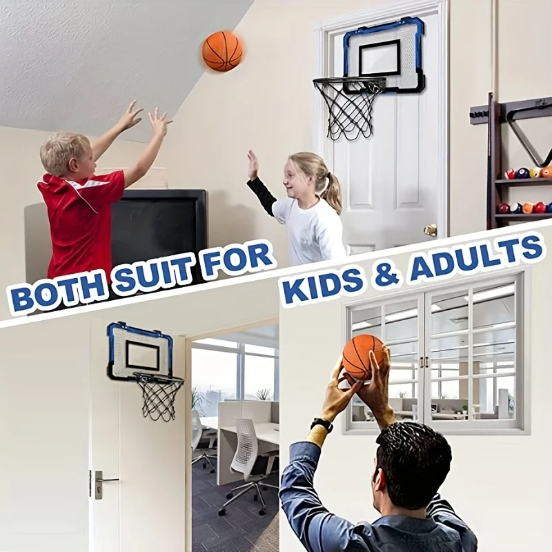 Indoor Mini Basketball Hoop – Over Door with Balls,for Kids and Adults,Office, Bedroom,Gifts for Boys