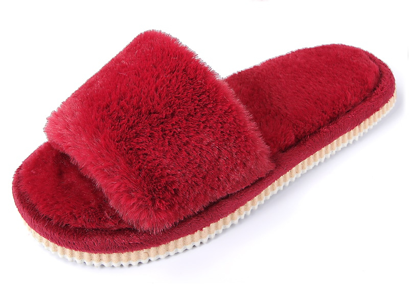 Indoor Slippers Warm Fur Slides Indoor Slippers Warm Fur Slides