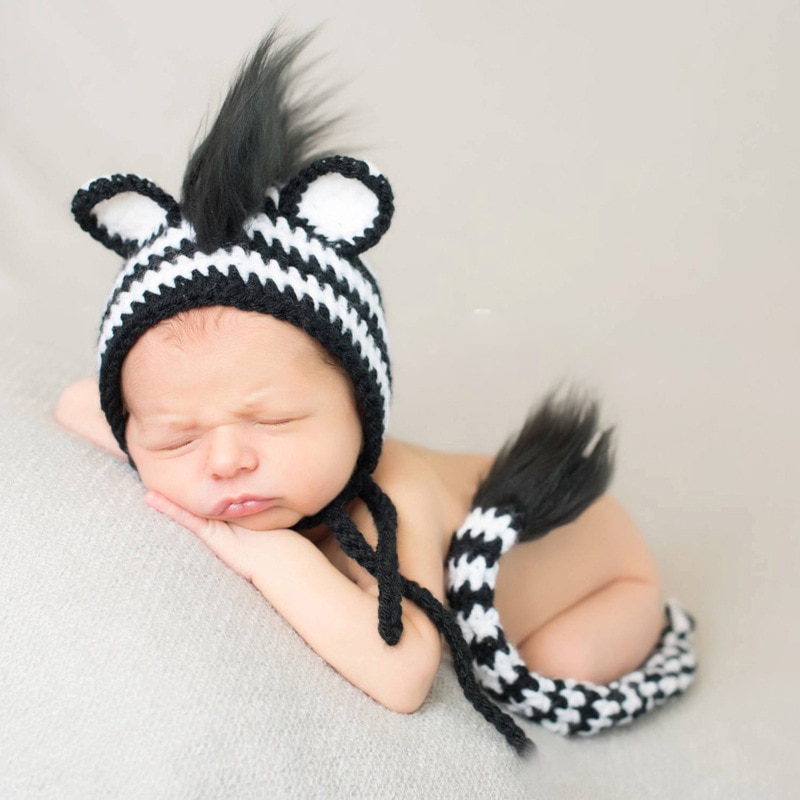 Infant Lion Costume Knitted Material with Fur Infant Lion Costume Knitted Material with Fur