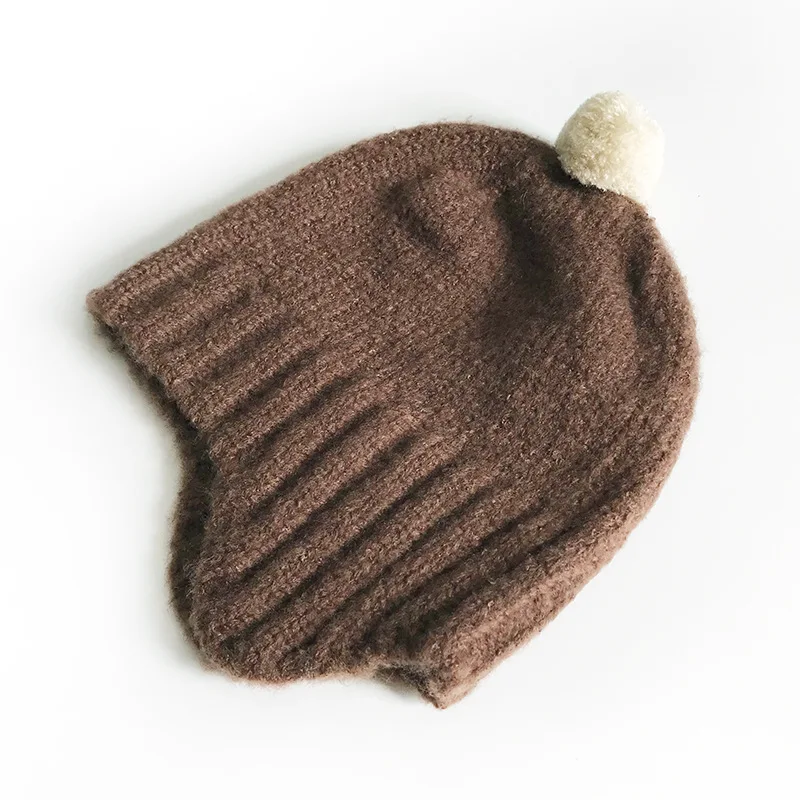Infant Pom Hat with Ear Flaps