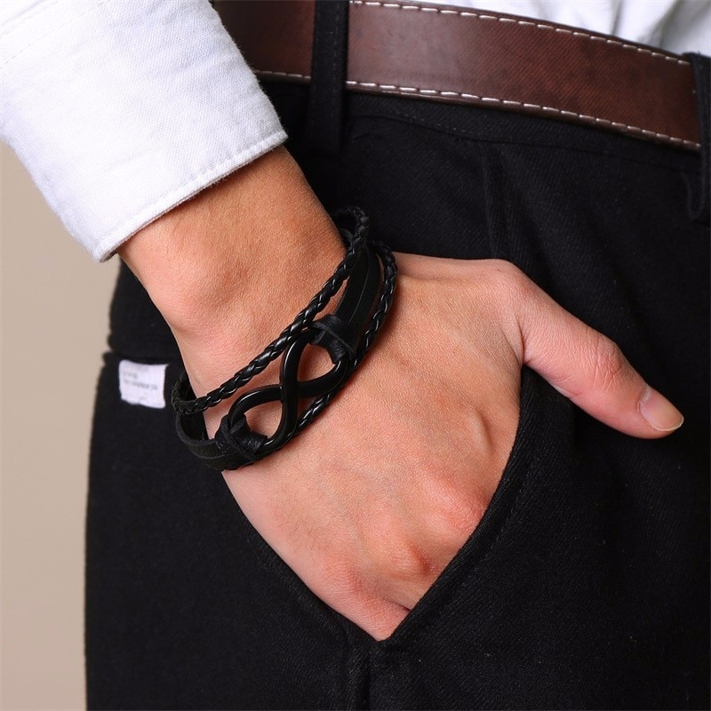 Infinity Bracelet For Men Fashion Accessory