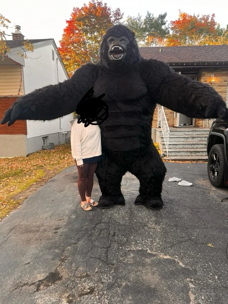 Inflatable 2M/2.6M/3M Big King Kong Gorilla Mascot Cosplay Costumes Party Advertising Plush Cartoon Doll Clothing Adult