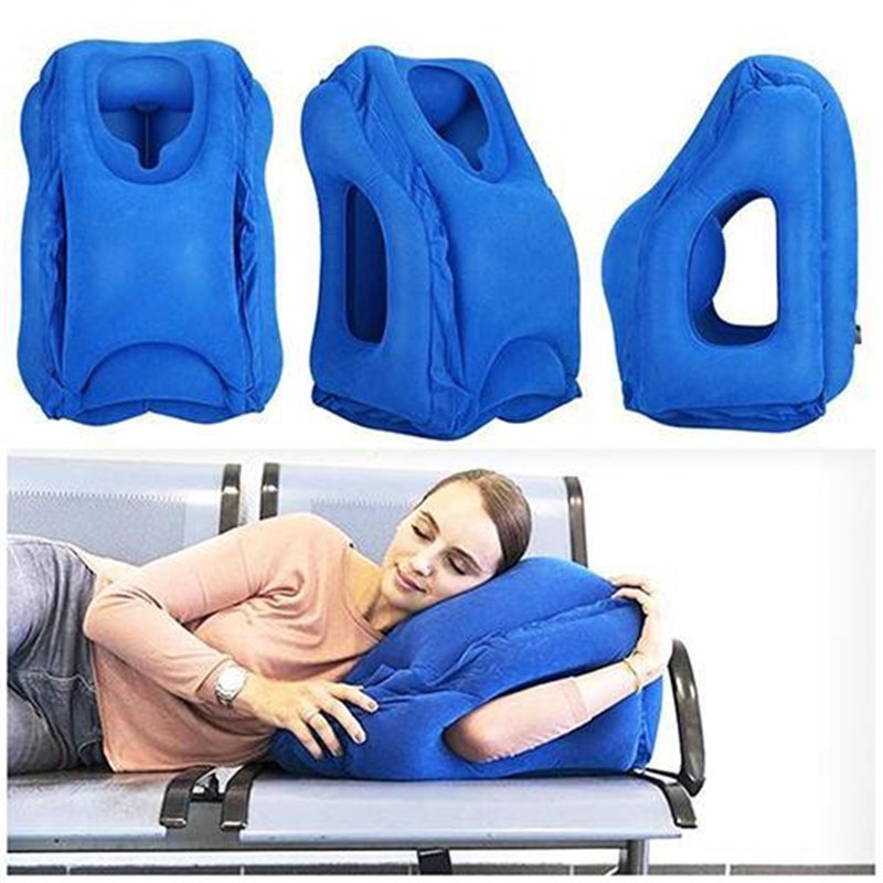 Inflatable Air Cushion Travel Pillow Headrest Chin Support Cushions for Airplane Plane Office Rest Neck Nap Pillows Inflatable Air Cushion Travel Pillow Headrest Chin Support Cushions for Airplane Plane Office Rest Neck Nap Pillows