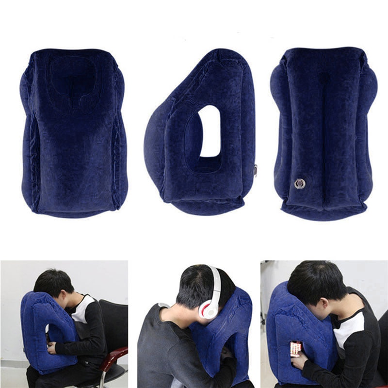 Inflatable Air Cushion Travel Pillow Headrest Chin Support Cushions for Airplane Plane Office Rest Neck Nap Pillows Inflatable Air Cushion Travel Pillow Headrest Chin Support Cushions for Airplane Plane Office Rest Neck Nap Pillows