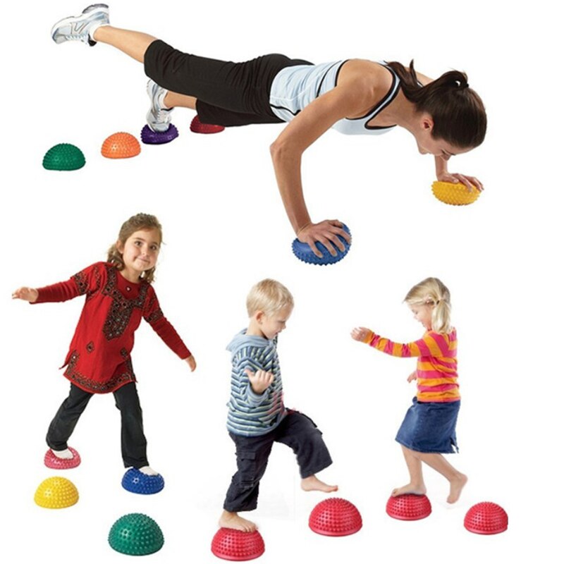 Inflatable Balancing Half Ball Yoga Exercise Tool