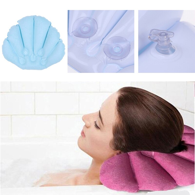 Inflatable Bath Pillow Suction Bathtub Cushion
