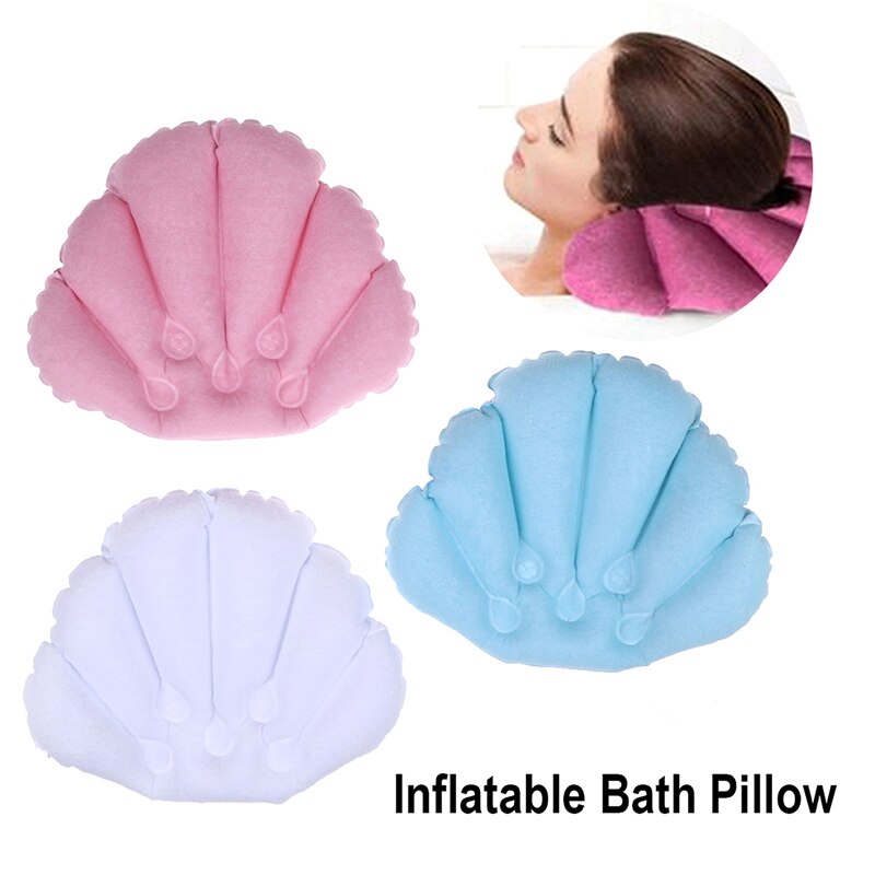Inflatable Bath Pillow Suction Bathtub Cushion